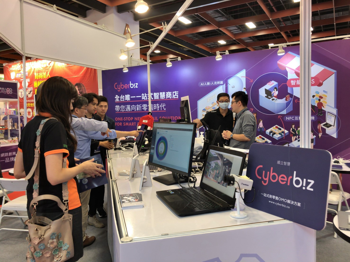 Cyberbiz POS 後台能佈達營運指令,控制多種智慧商店設備。/圖:Cyberbiz