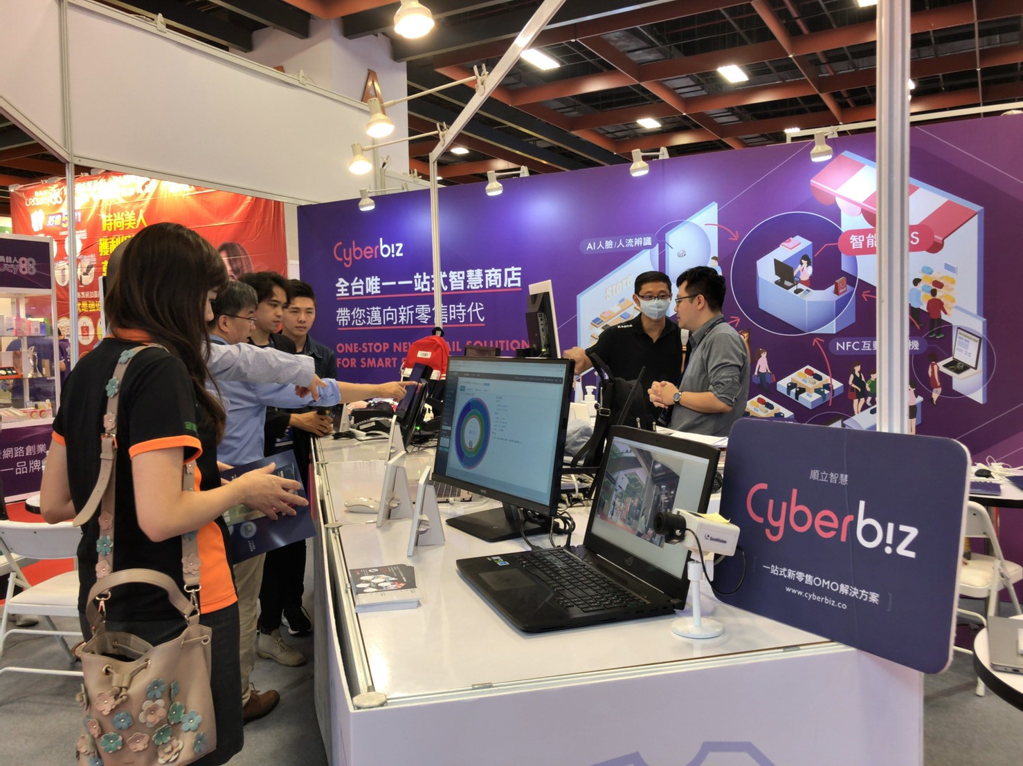 Cyberbiz POS 後台能佈達營運指令，控制多種智慧商店設備。／圖：Cyberbiz