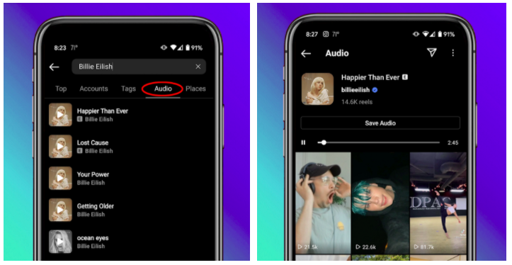 Instagram Reels Audio
