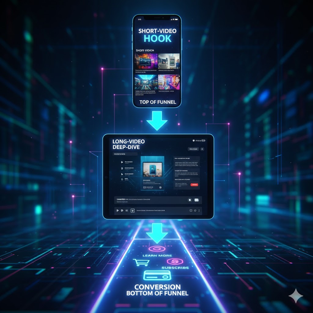 短影音內容佈局：長短影片混合，建構完整的用戶信任與轉換漏斗